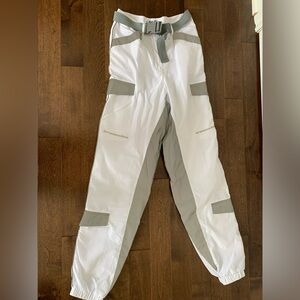 I Am GIA reflective white parachute pants